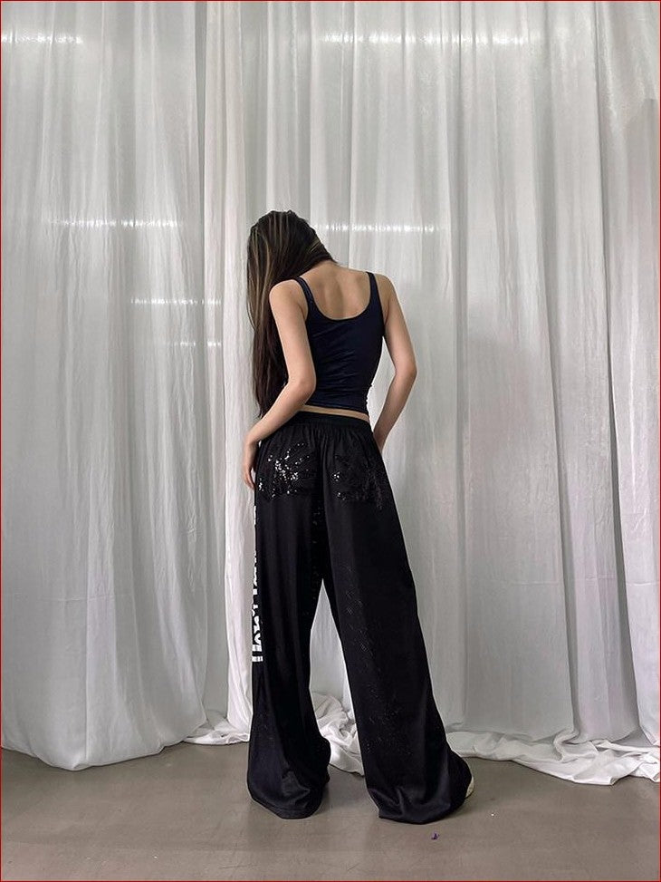 FOURFORTY Disco Laser Ruched Slim Fit Women's Polyester Blend Lace Camisoles