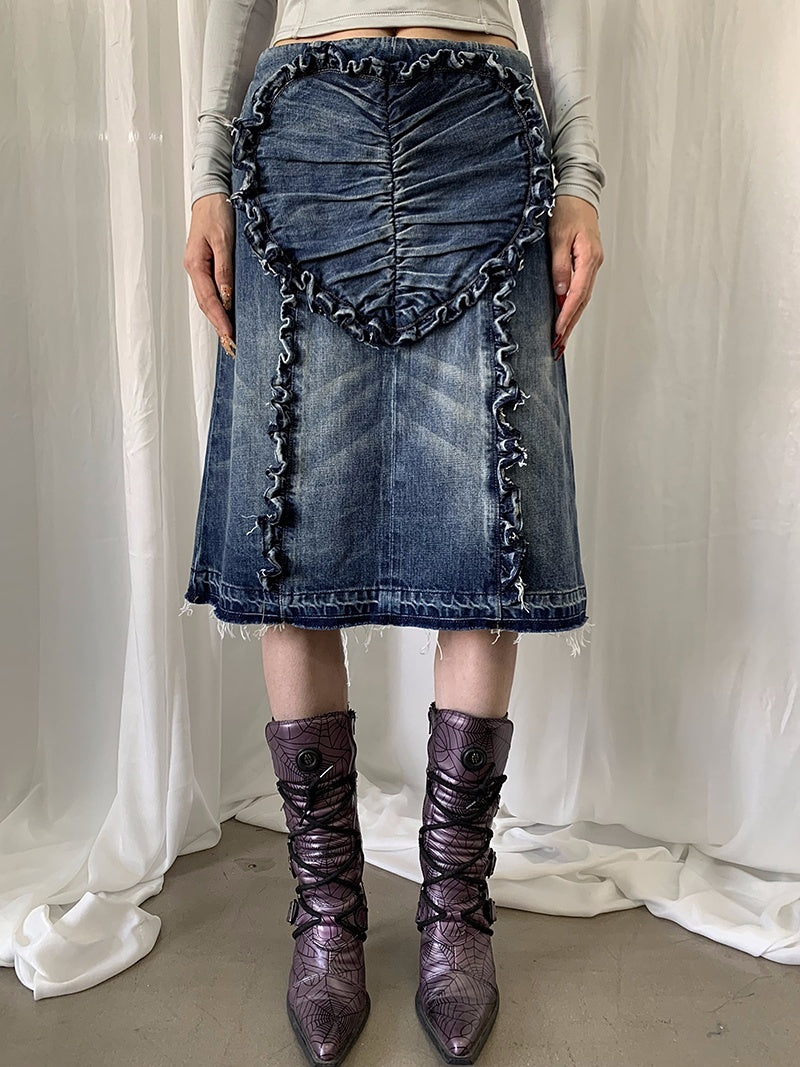 FOURFORTY_Distressed_A_Line_Mid_Waist_Cotton_Women's_Midi_Skirts_747419138486_MISSTT