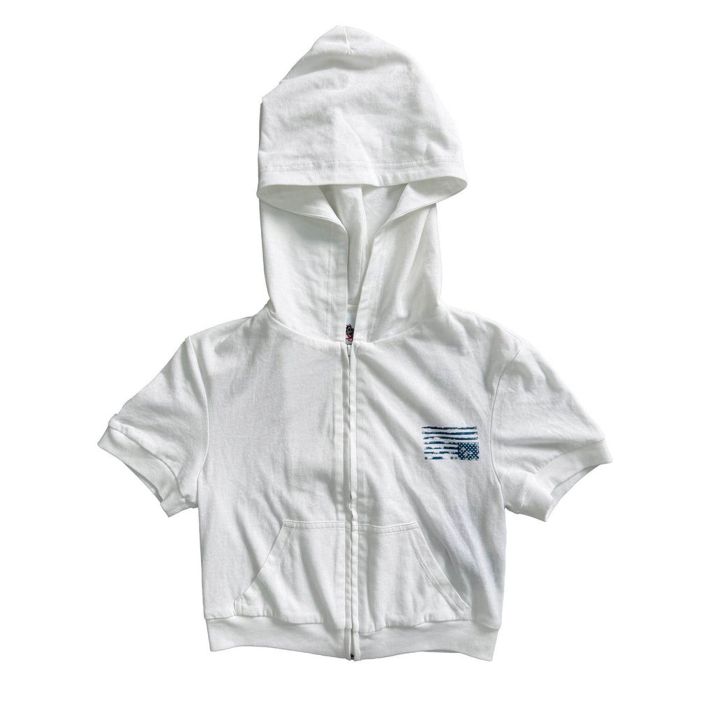 FOURFORTY_Eagle_Print_Striped_Hooded_Zip_Women's_Cotton_Short_Sleeve_T-shirts_1056508236171_MISSTT