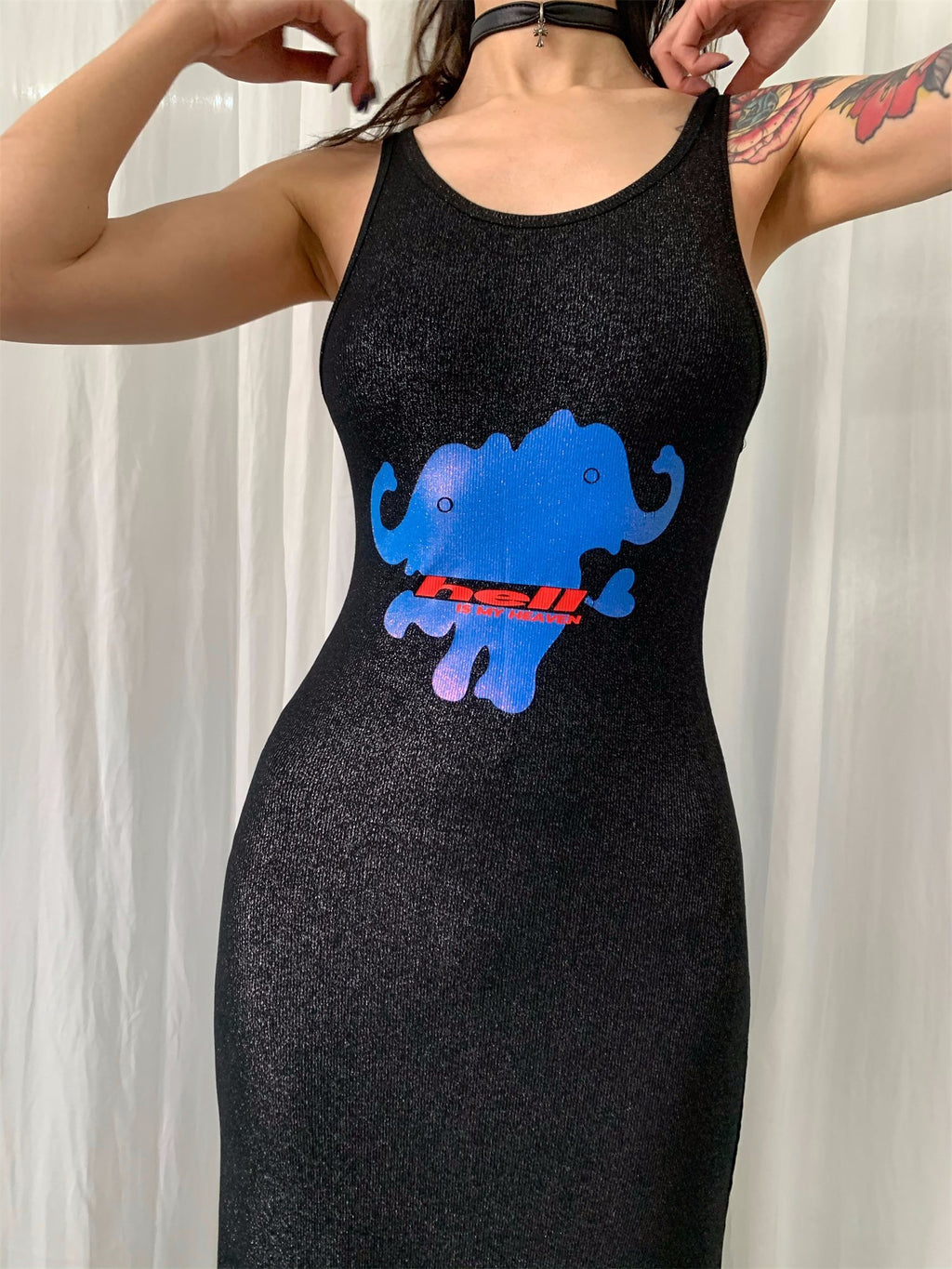 FOURFORTY_Elephant_Print_Glitter_Streetwear_Women's_Slip_Maxi_Dresses_782004479720_MISSTT