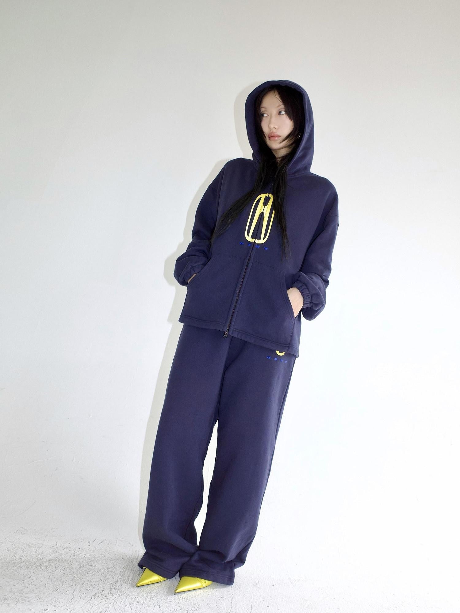 FOURFORTY Fleece Lined Hoodie And Sweatpants Women's Cotton Tracksuit Sets