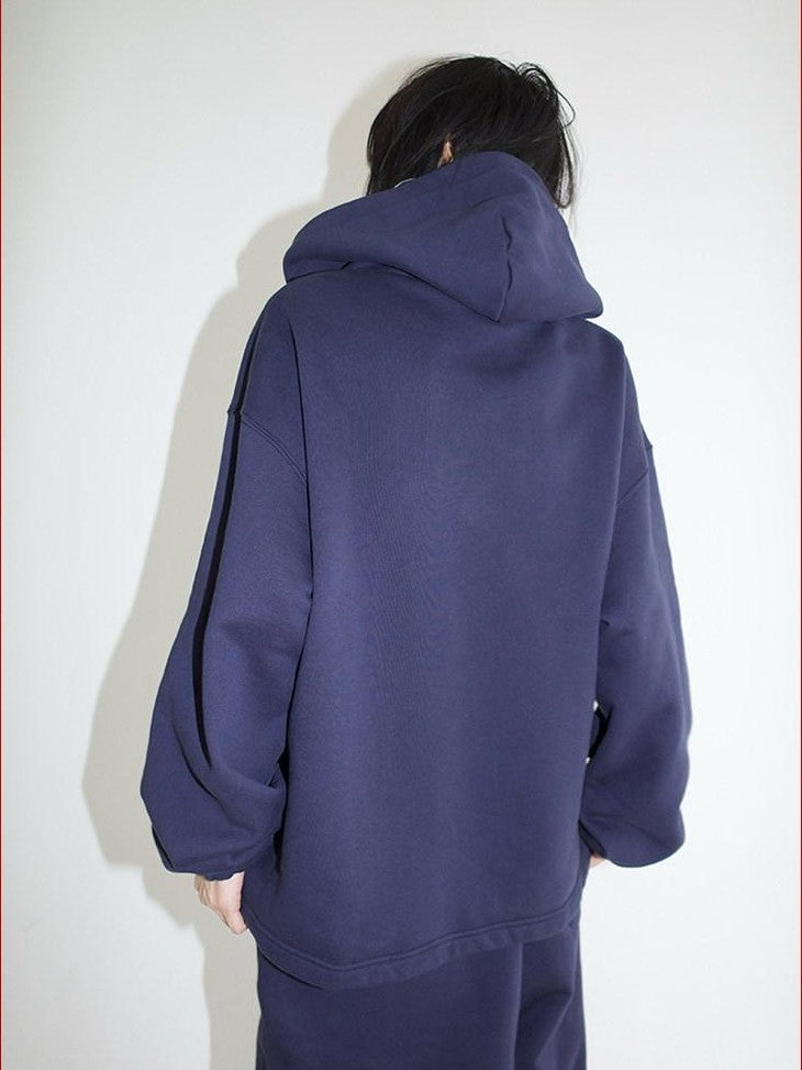 FOURFORTY Fleece Lined Hoodie And Sweatpants Women's Cotton Tracksuit Sets