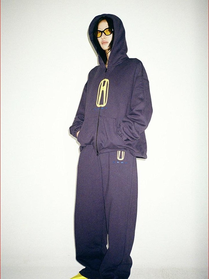 FOURFORTY Fleece Lined Hoodie And Sweatpants Women's Cotton Tracksuit Sets