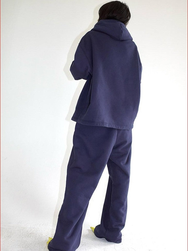 FOURFORTY Fleece Lined Hoodie And Sweatpants Women's Cotton Tracksuit Sets