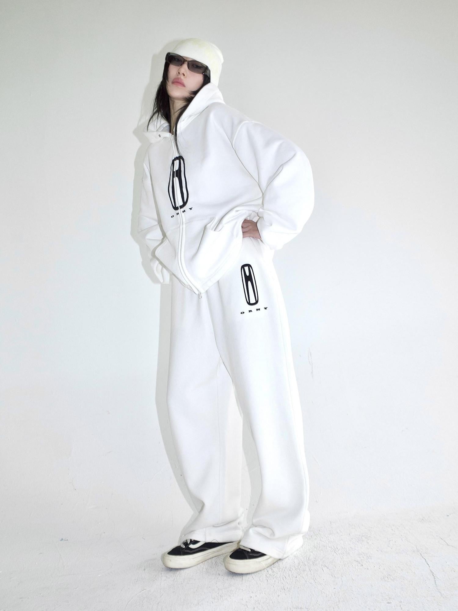 FOURFORTY Fleece Lined Hoodie And Sweatpants Women's Cotton Tracksuit Sets