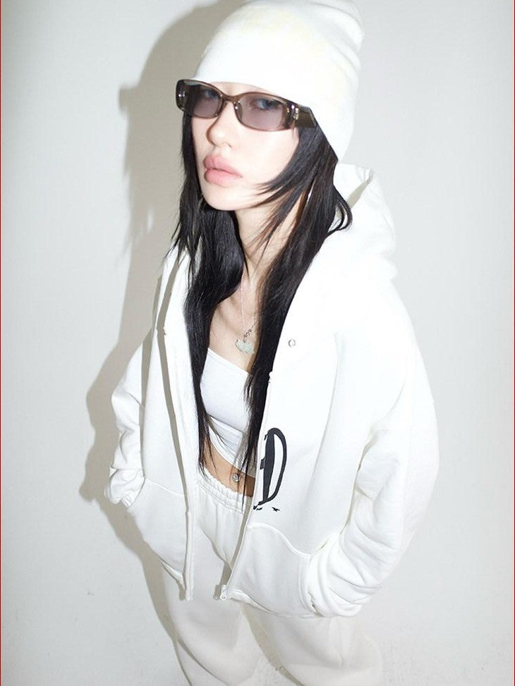 FOURFORTY Fleece Lined Hoodie And Sweatpants Women's Cotton Tracksuit Sets