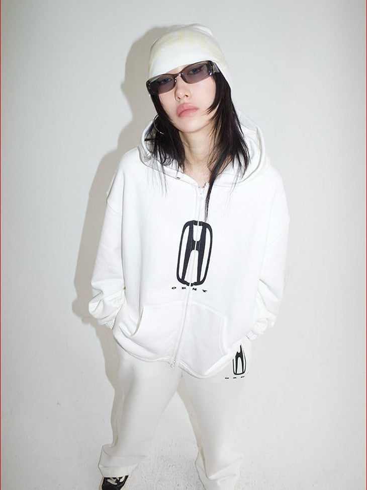 FOURFORTY Fleece Lined Hoodie And Sweatpants Women's Cotton Tracksuit Sets