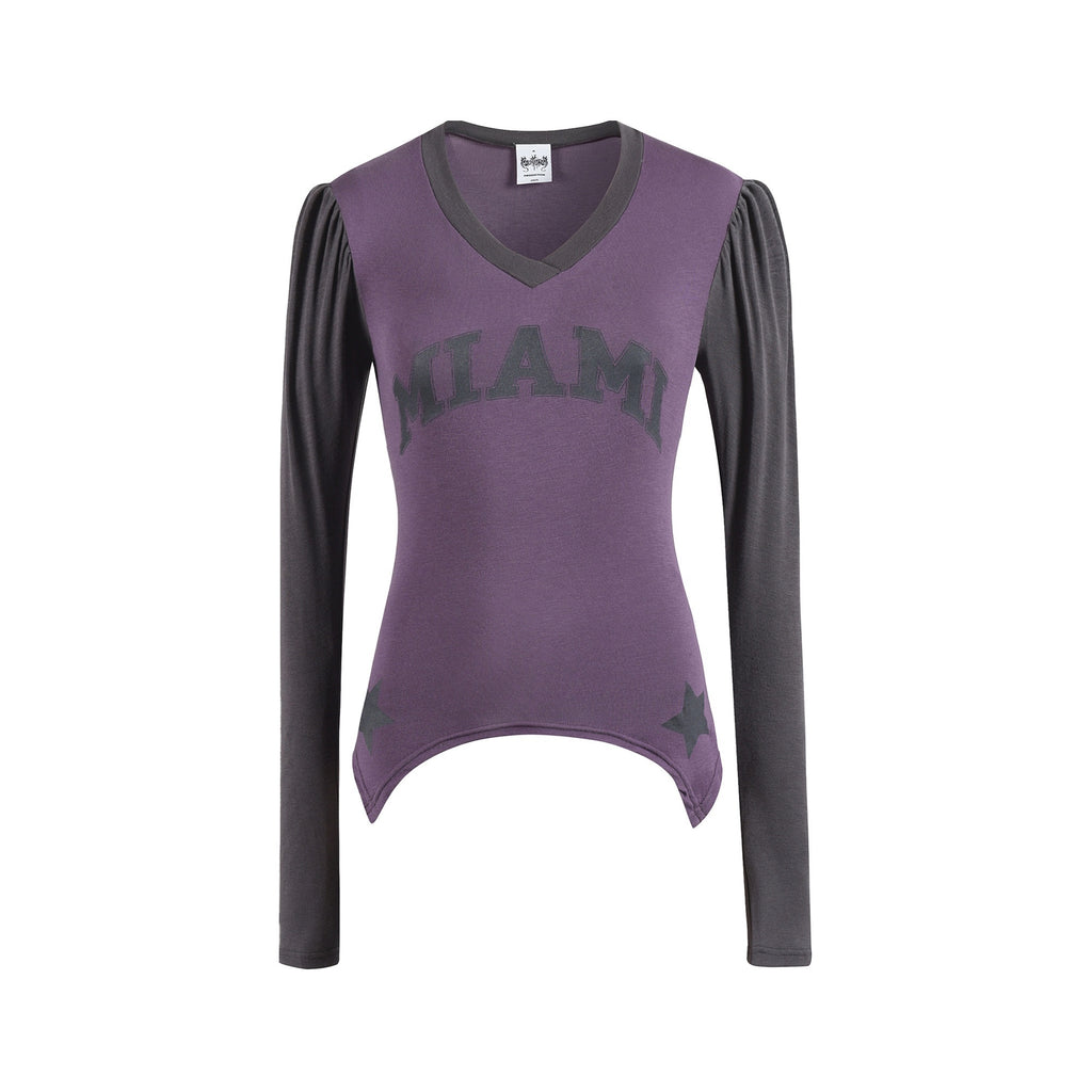 FOURFORTY_Grey_Purple_Court_Puff_Print_Letter_Women's_Lyocell_Long_Sleeve_T-shirts_975345403783_MISSTT
