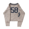 FOURFORTY_Lacquered_Print_Chunky_V-neck_Faux_Layered_Women's_Polyester_Wool_Blend_Sweaters_984315383932_MISSTT