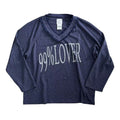 FOURFORTY_Navy_Floral_Lace_Letter_Print_V-neck_Women's_Cotton_Blend_Long_Sleeve_T-shirts_984859446360_MISSTT