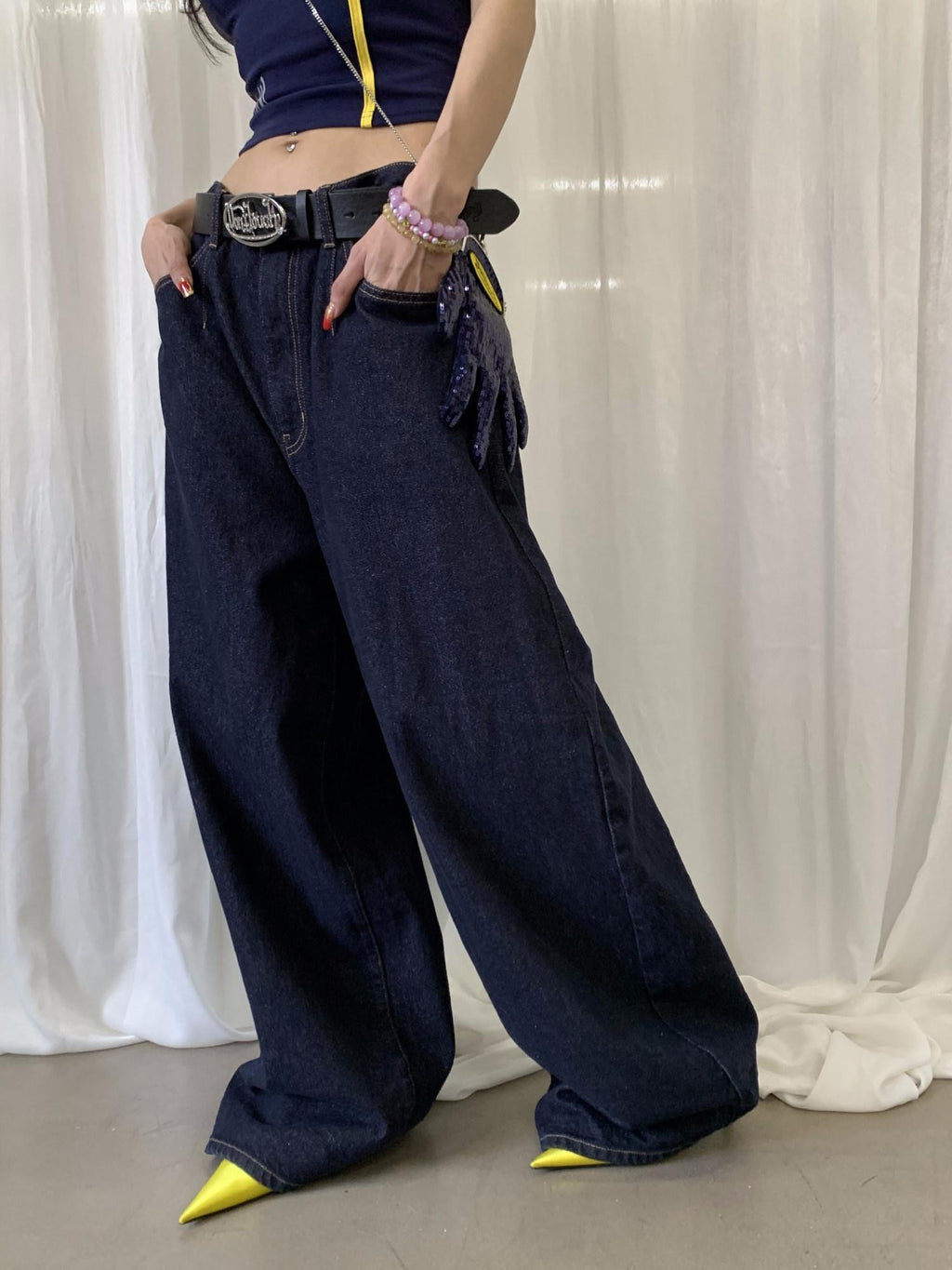 FOURFORTY Original Denim Women's Wide-leg Jeans