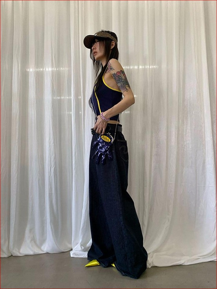 FOURFORTY Original Denim Women's Wide-leg Jeans