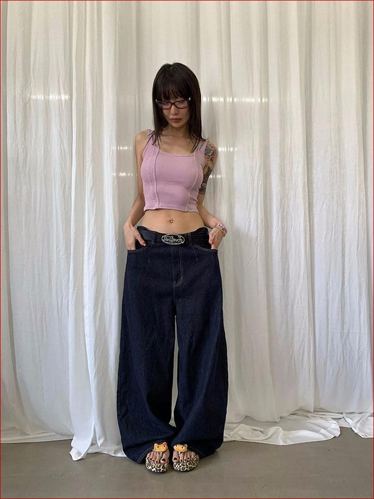 FOURFORTY Original Denim Women's Wide-leg Jeans