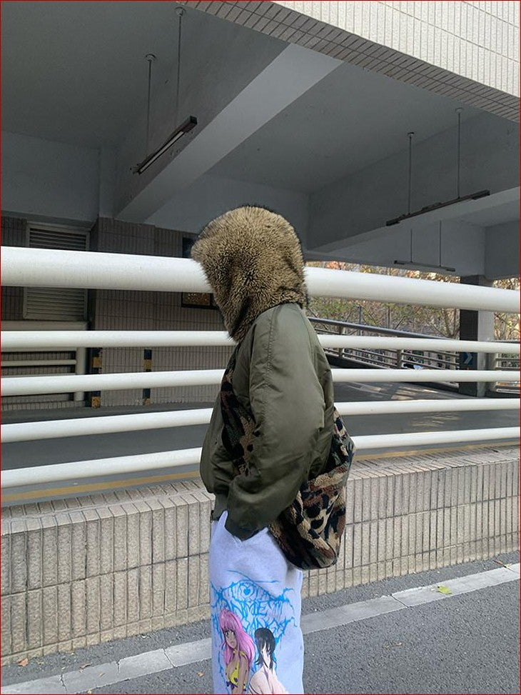 FOURFORTY Panda Camo Milkman Magnetic Snap Women's Fleece Cross Body Bags