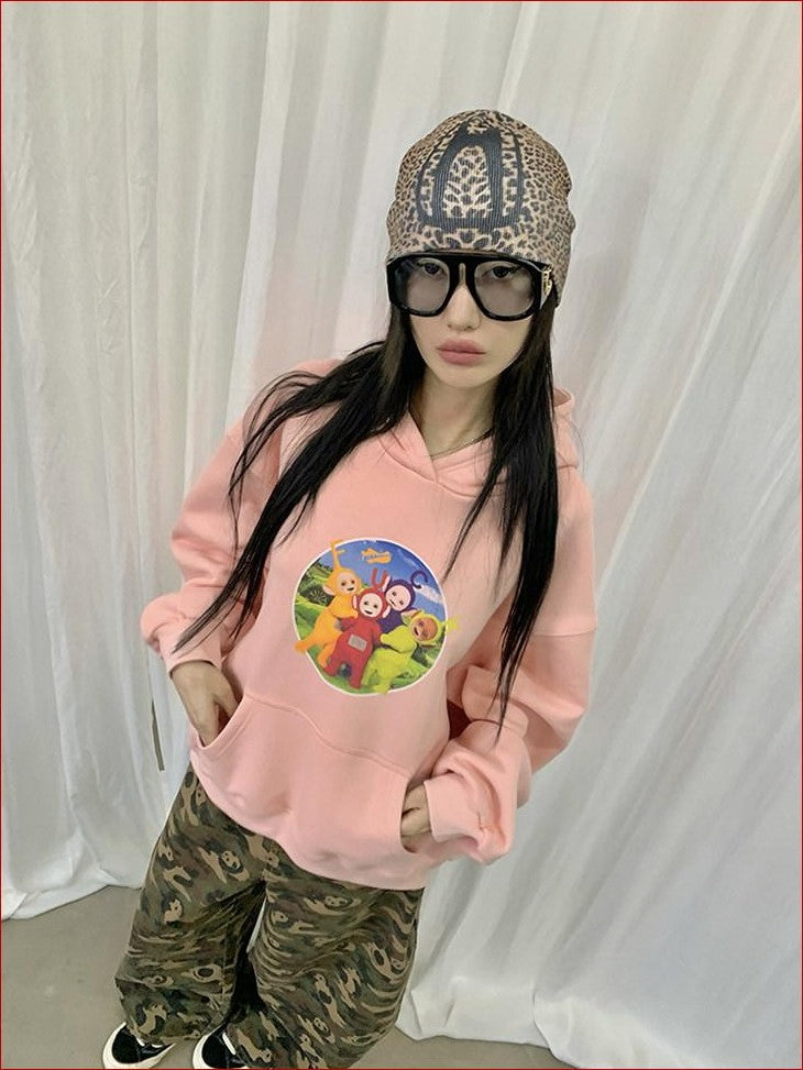 FOURFORTY Printed Leopard Animal Print Women's Wool Yarn Knitted Beanies