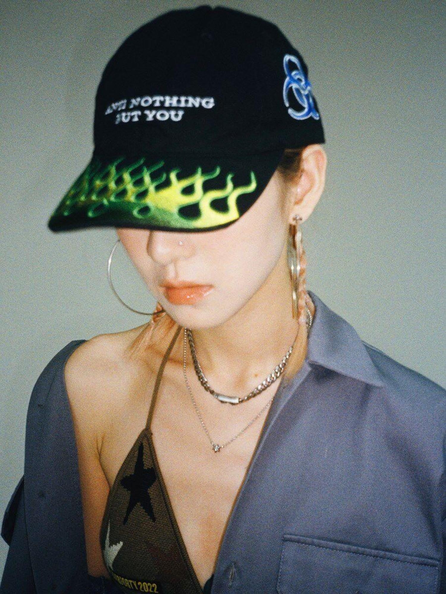 FOURFORTY Rebellious Youth Embroidered Duckbill Women's Washed Baseball Caps