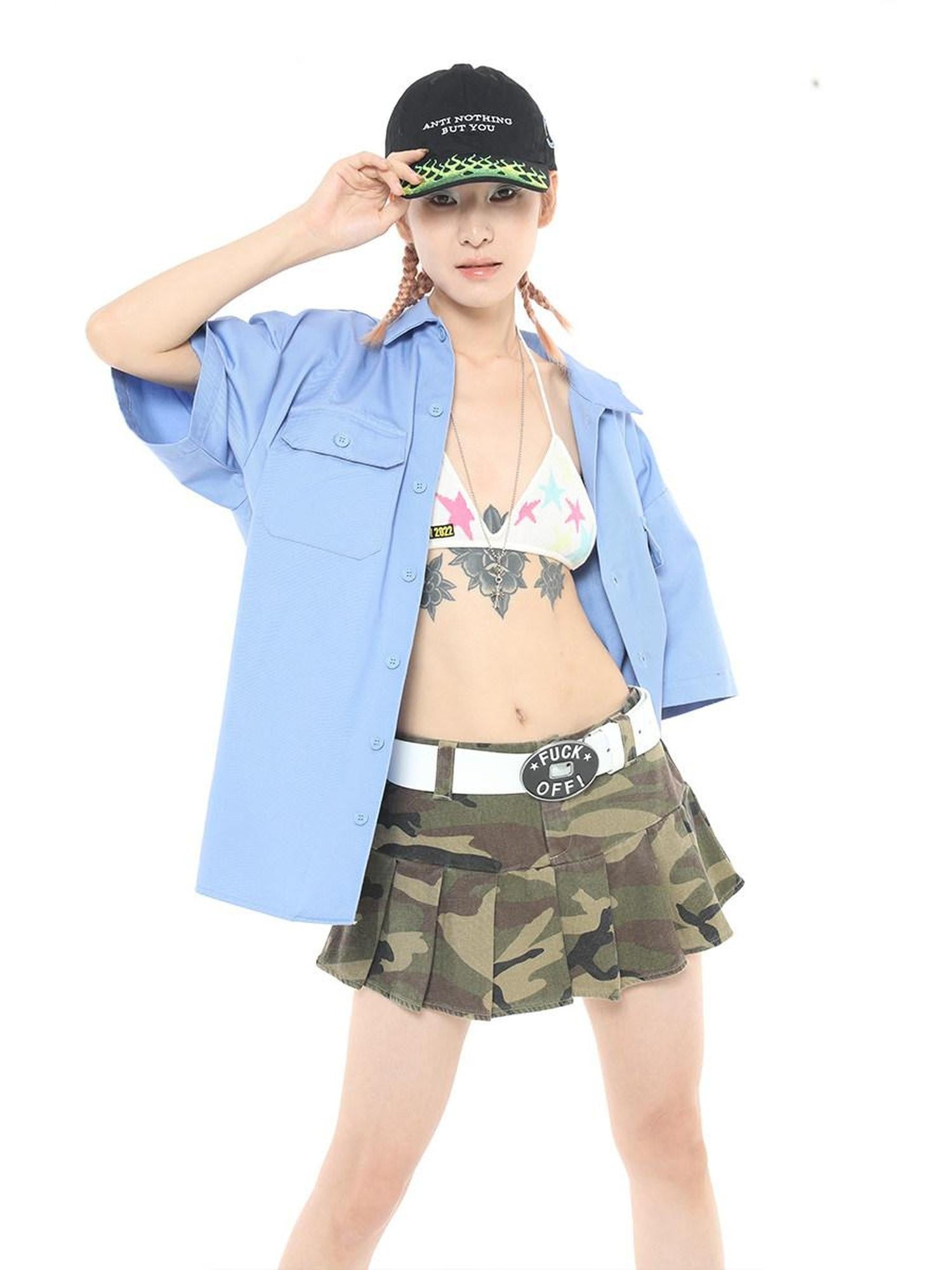 FOURFORTY Rebellious Youth Embroidered Duckbill Women's Washed Baseball Caps