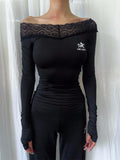 FOURFORTY_Reflective_Lace_Spliced_Women's_Casual_Top_&_Pants_Sets_826499276978_MISSTT