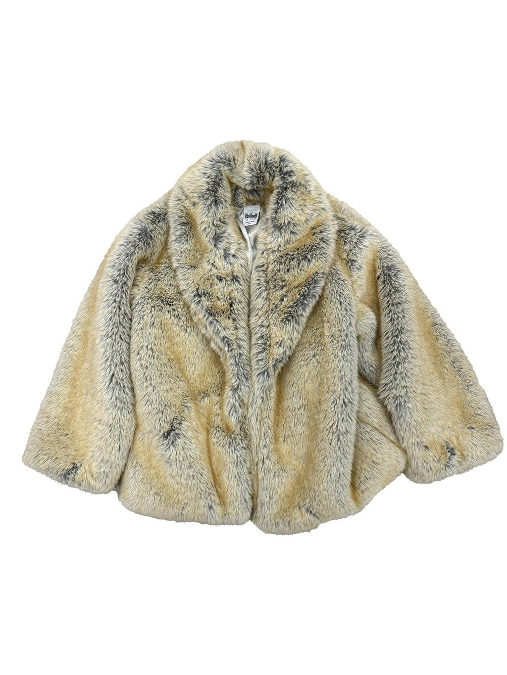 FOURFORTY Shimmering Faux Gold Fox Women's Faux Fox Fur Faux Fur Coats