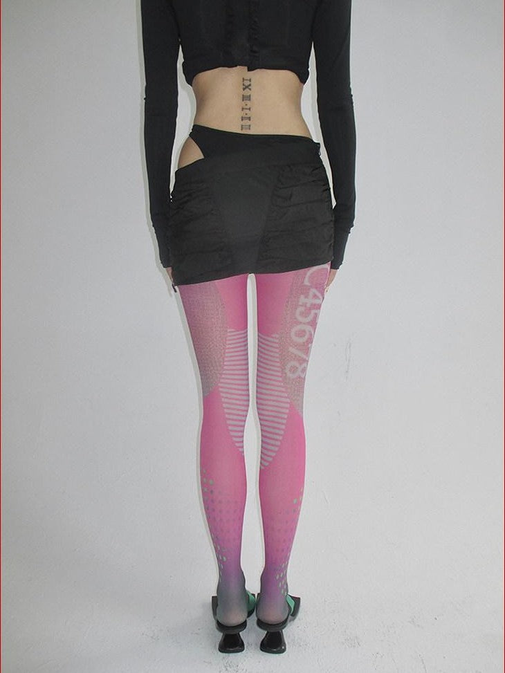 FOURFORTY Sleek Functional Drawstring Ruched Women's Techwear Mini Skirts