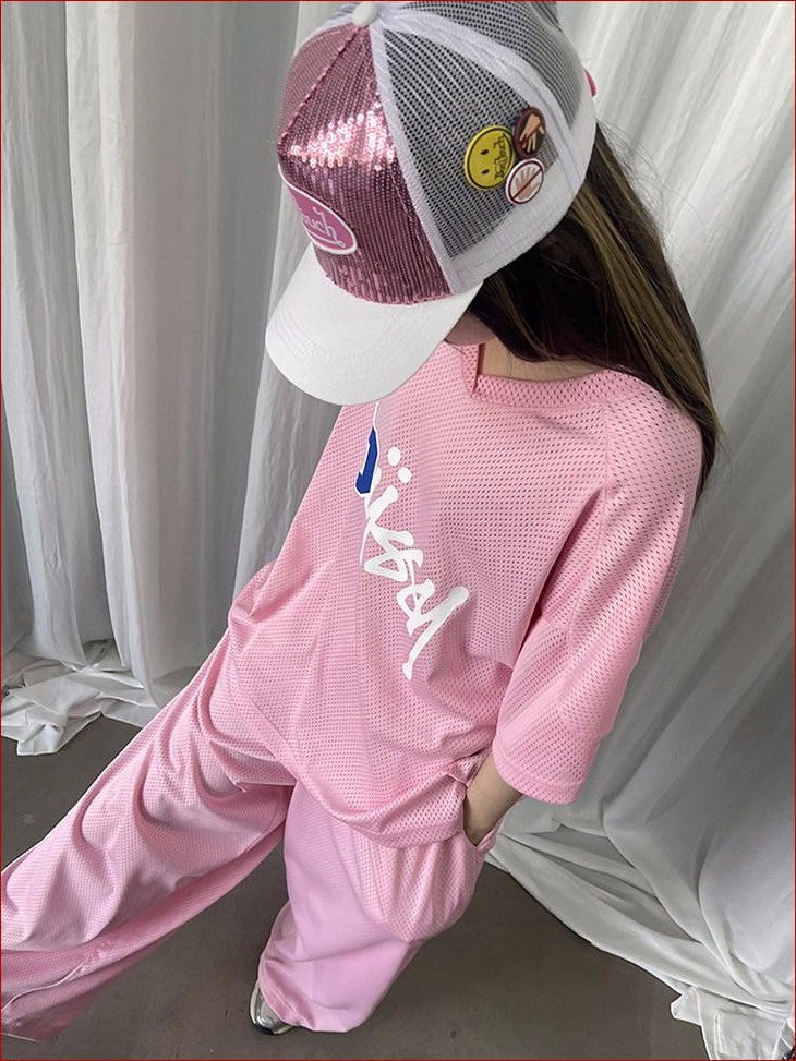 FOURFORTY Sparkling Sequin Badge Women's Casual Chic Adjustable Back Strap Baseball Caps