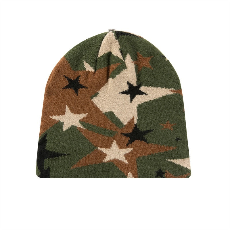 FOURFORTY_Star_Camouflage_Pattern_Knitted_Women's_Chunky_Soft_Yarn_Beanies_689921651244_MISSTT