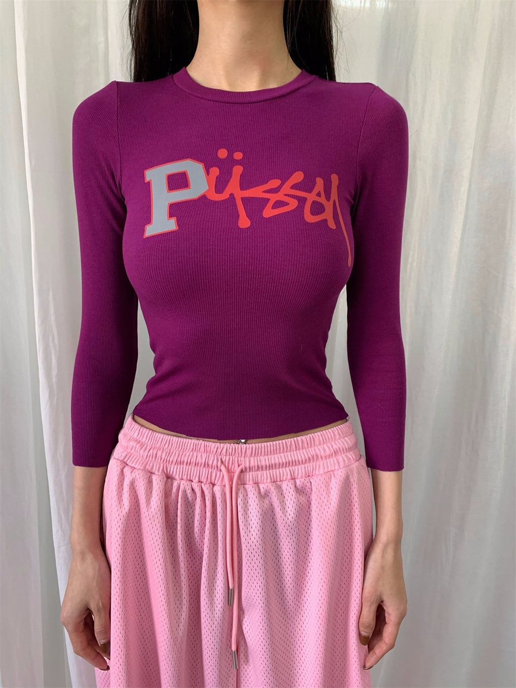 FOURFORTY_Street_Graphic_Fitted_Women's_Viscose_Cotton_Spandex_Blend_Long_Sleeve_T-shirts_772311123106_MISSTT