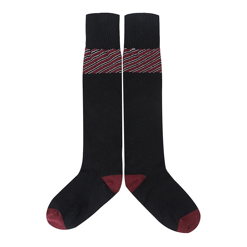 FOURFORTY_Striped_Colorblock_Jacquard_High_Tube_Women's_Cotton_Crew_Socks_710133822812_MISSTT
