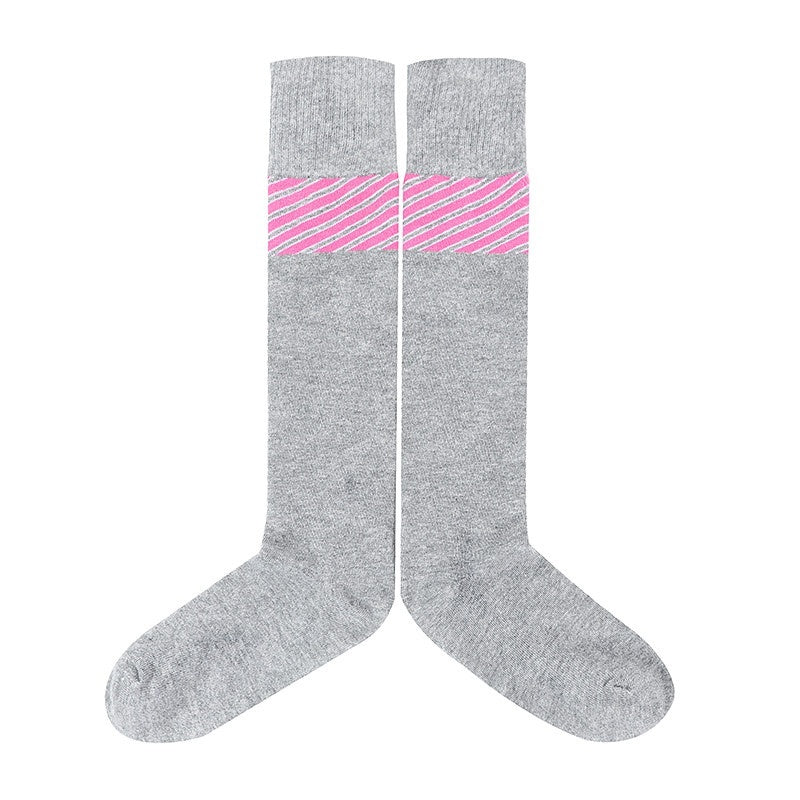 FOURFORTY_Striped_Colorblock_Jacquard_High_Tube_Women's_Cotton_Crew_Socks_710133822812_MISSTT