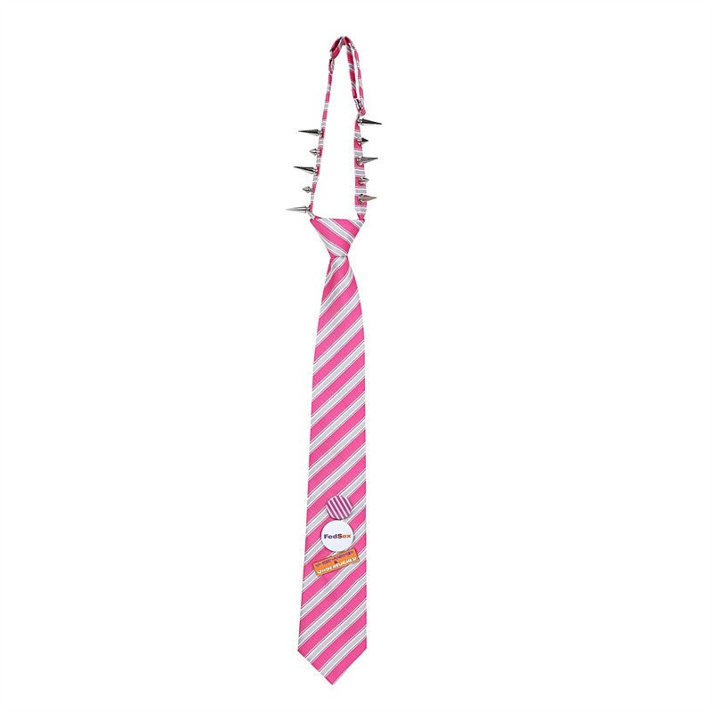 FOURFORTY_Studded_Punk_Arrowhead_Striped_Women's_Yarn_Dyed_Blended_Neckties_710134950334_MISSTT