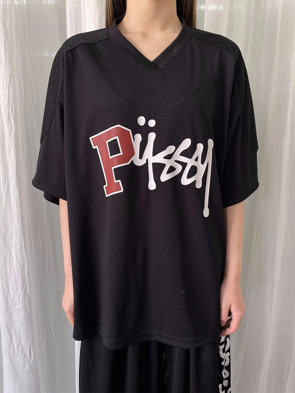 FOURFORTY_Sweet_Kitten_American_Jersey_Print_Women's_Short_Sleeve_T-shirts_782120957240_MISSTT