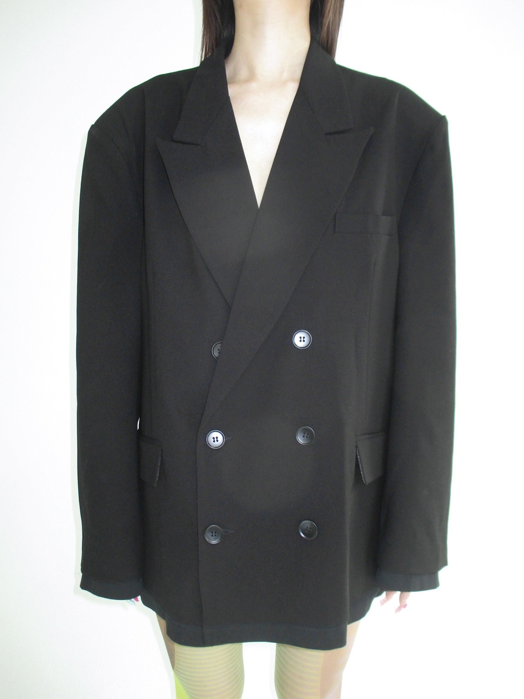 FOURFORTY_Tee_Hem_Oversized_Padded_Shoulder_Double_Breasted_Women's_Wool_Blend_Blazers_834713093693_MISSTT