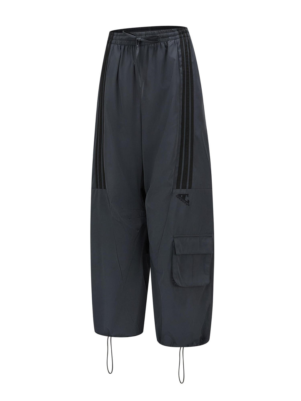 FOURFORTY Three Stripes Multi Pocket Cargo Women's Nylon Straight-leg Pants