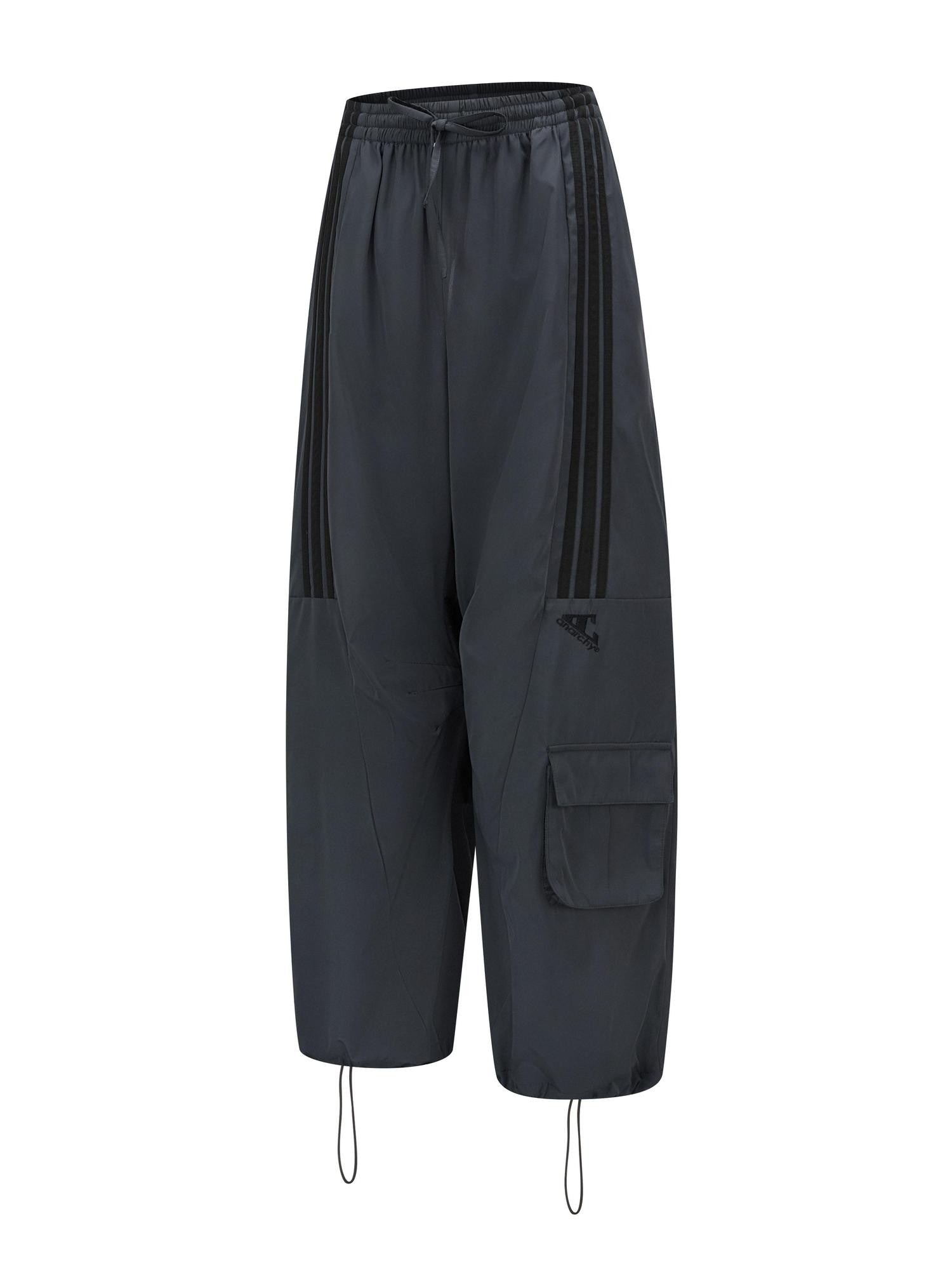 FOURFORTY Three Stripes Multi Pocket Cargo Women's Nylon Straight-leg Pants