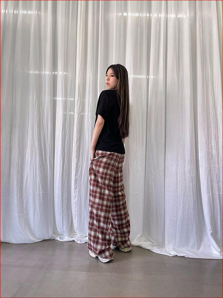 FOURFORTY Tricolor Letter Print Loose Fit Women's Cotton Blend Short Sleeve T-shirts