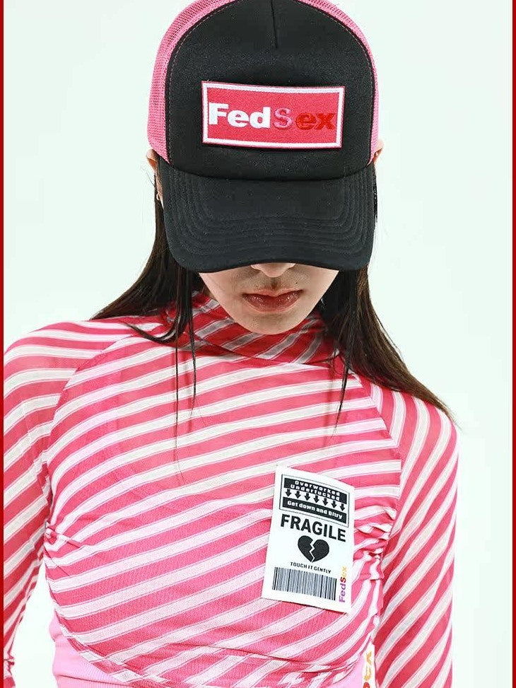 FOURFORTY Trucker Mesh Panel Women's Adjustable Mesh Back Baseball Caps