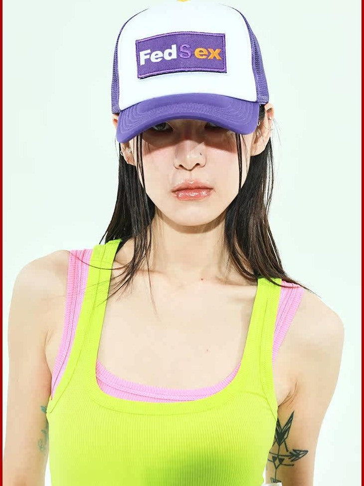 FOURFORTY Trucker Mesh Panel Women's Adjustable Mesh Back Baseball Caps