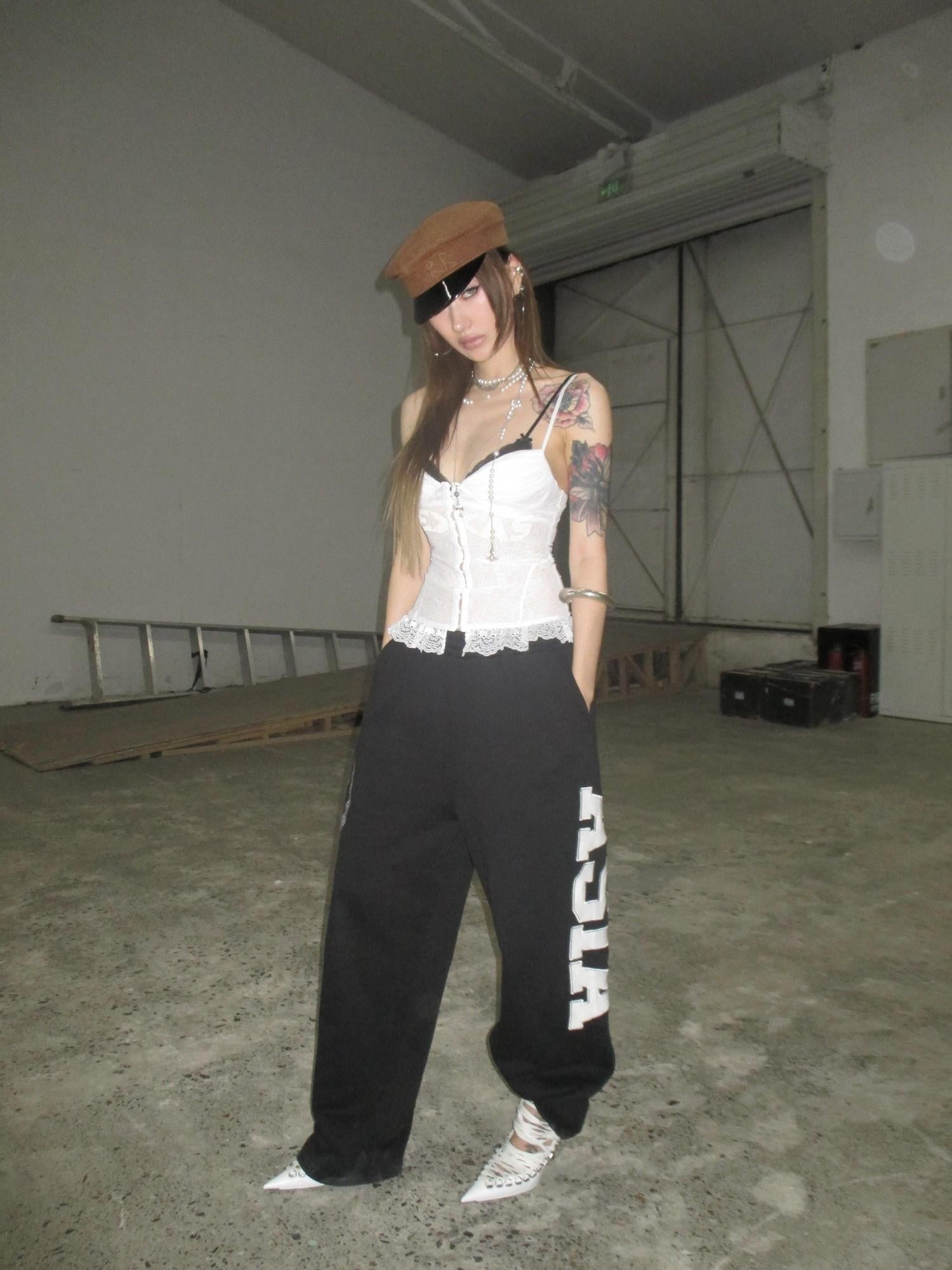 FOURFORTY Tubular Seamless Relaxed Women's Loose Fit Athleisure Sweatpants