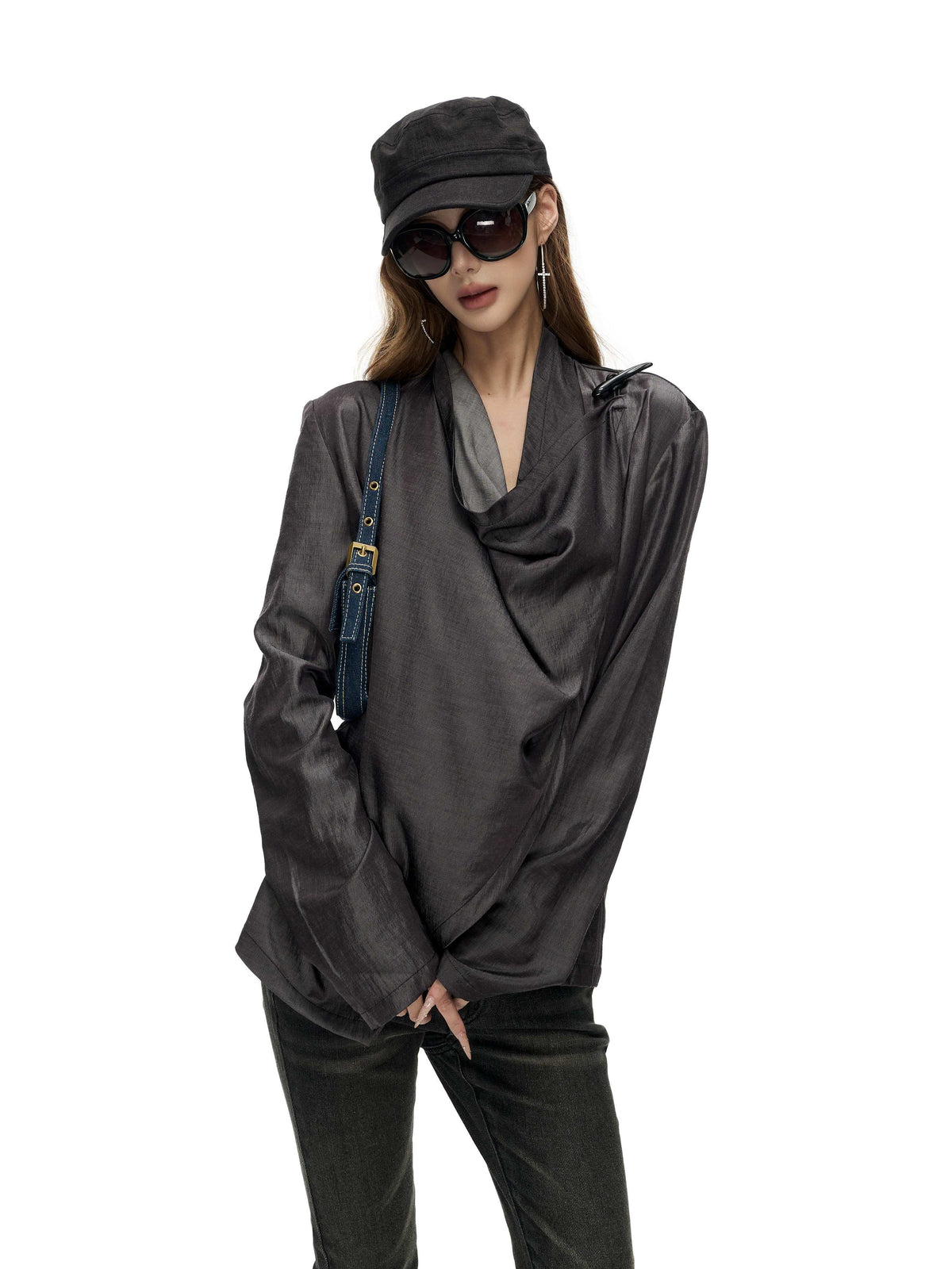 Fanptntox_Asymmetric_Draped_Cow_Horn_Button_Slit_Hem_Women's_Loose_Long_Sleeve_T-shirts_1078291958028_MISSTT