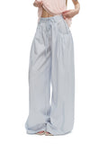 Fanptntox_Baby_Blue_Drawstring_Gathered_Solid_Woven_Women's_Cotton_Wide-leg_Pants_1062237785632_MISSTT