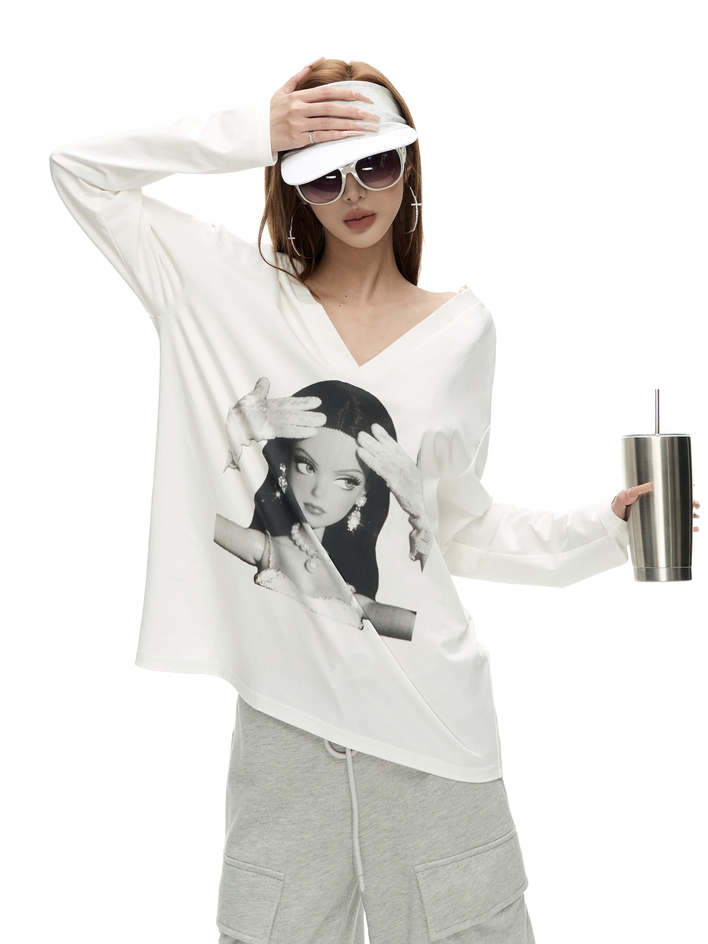 Fanptntox_Back_Cutout_Figure_Print_V-neck_Loose_Women's_Cotton_Blend_Long_Sleeve_T-shirts_1071969432108_MISSTT