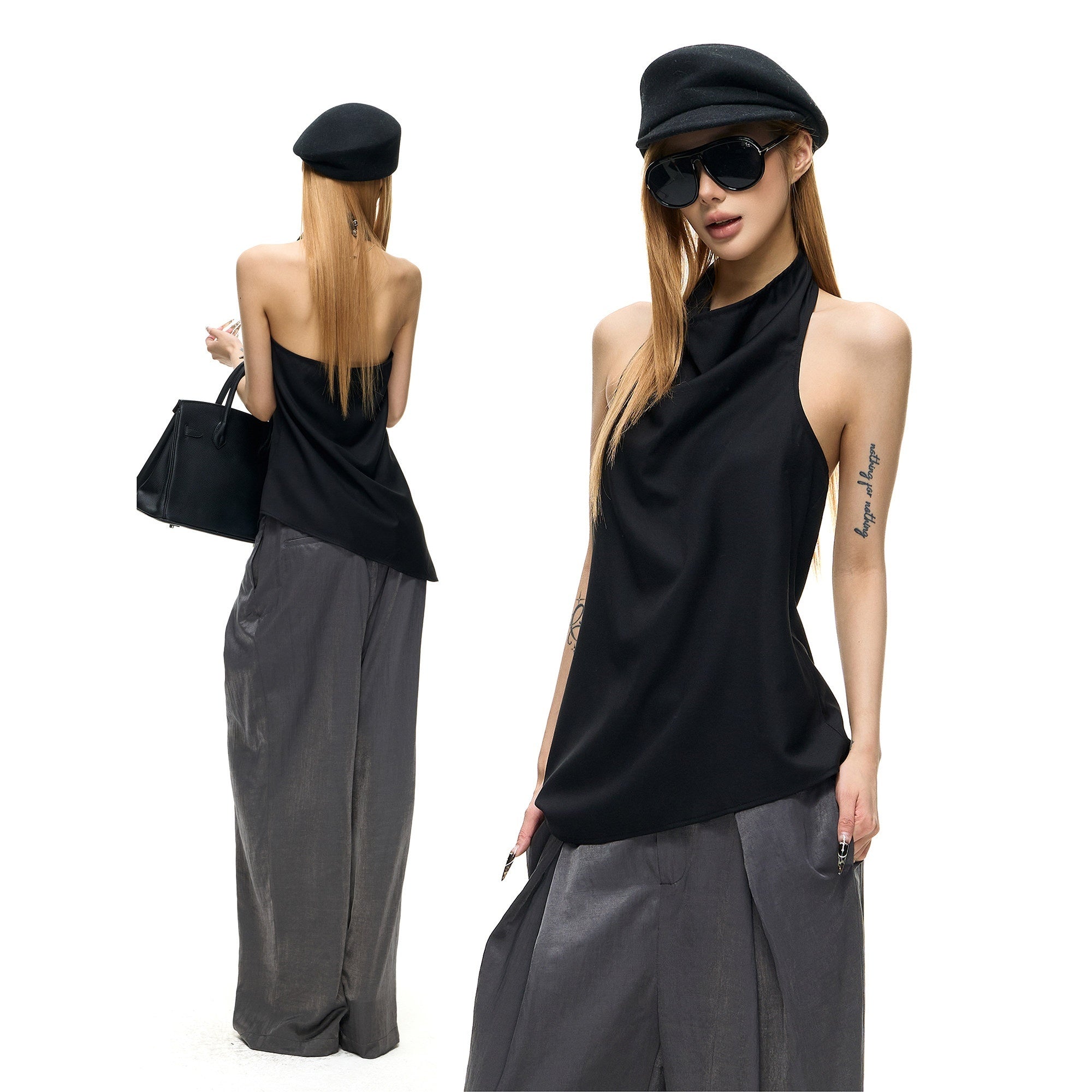 Fanptntox_Backless_Drape_Neck_Loose_Women's_Polyester_Viscose_Halter_Tops_1048063109771_MISSTT