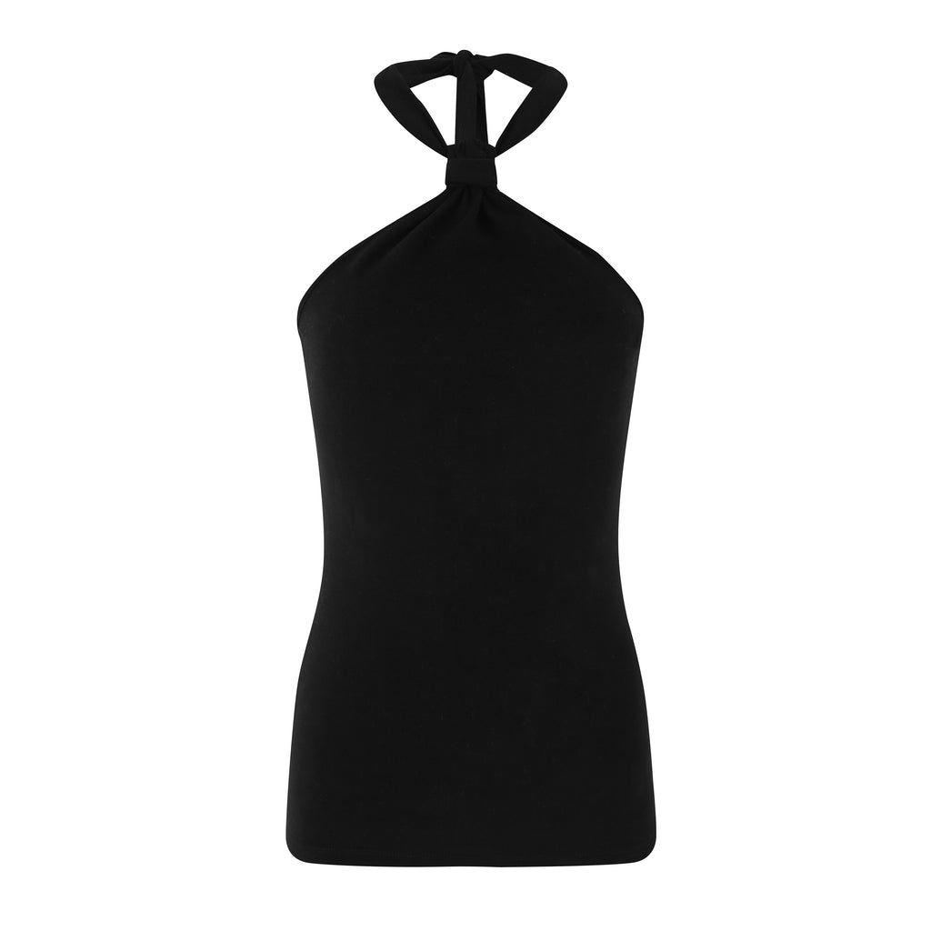 Fanptntox_Backless_Tie_Knot_Knit_Slimming_Women's_Cotton_Blend_Halter_Tops_720719534647_MISSTT