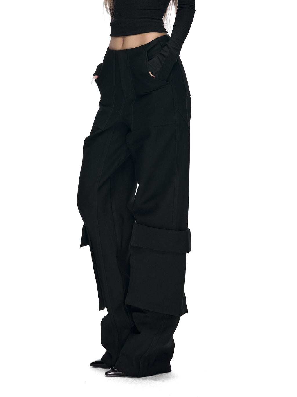 Fanptntox_Black_3d_Pocket_Straight_Loose_High_Stretch_Women's_Viscose_Cargo_Pants_989048604791_MISSTT