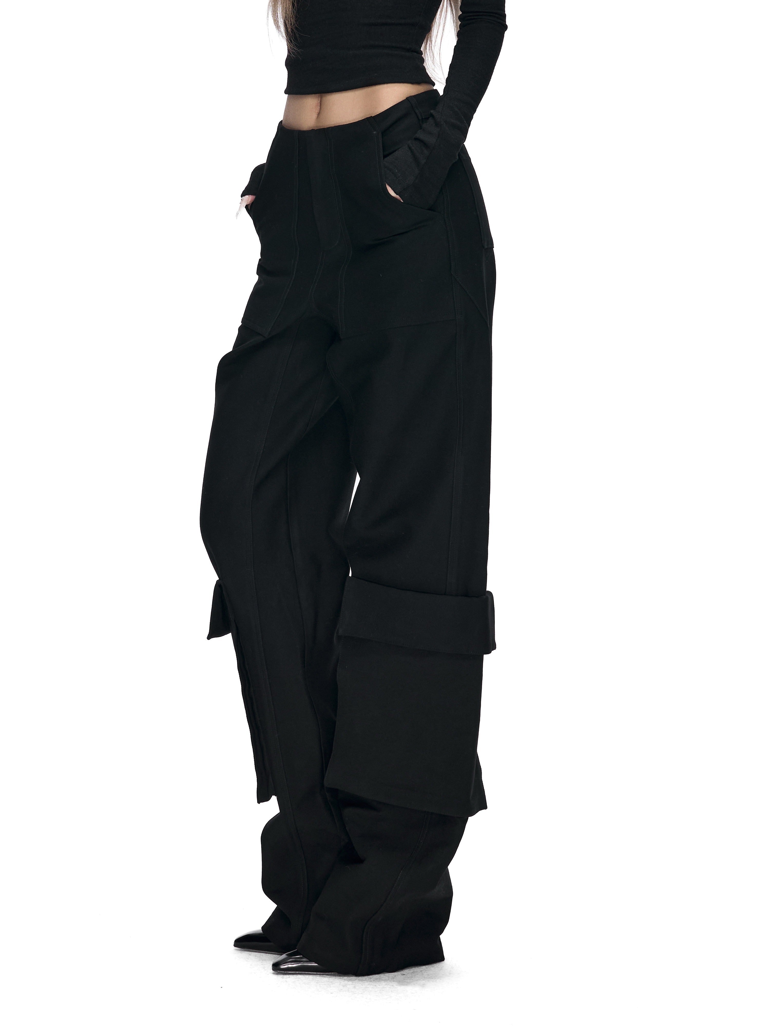 Fanptntox_Black_3d_Pocket_Straight_Loose_High_Stretch_Women's_Viscose_Cargo_Pants_989048604791_MISSTT