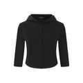 Fanptntox_Black_And_White_Hooded_Hook_Closure_Mesh_Back_Slim_Fit_Women's_Cropped_Shirts_907430542267_MISSTT