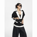 Fanptntox_Black_Colorblock_Cinched_Waist_Women's_Polyester_Blend_Tweed_Jackets_959630234347_MISSTT