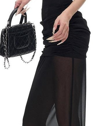 Fanptntox Black Halter Tie Backless Slim Knit Women's Viscose Basic Bodysuits