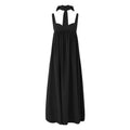 Fanptntox_Black_Puff_Sleeveless_Solid_Women's_Polyester_Cotton_Blend_Slip_Maxi_Dresses_720560277803_MISSTT