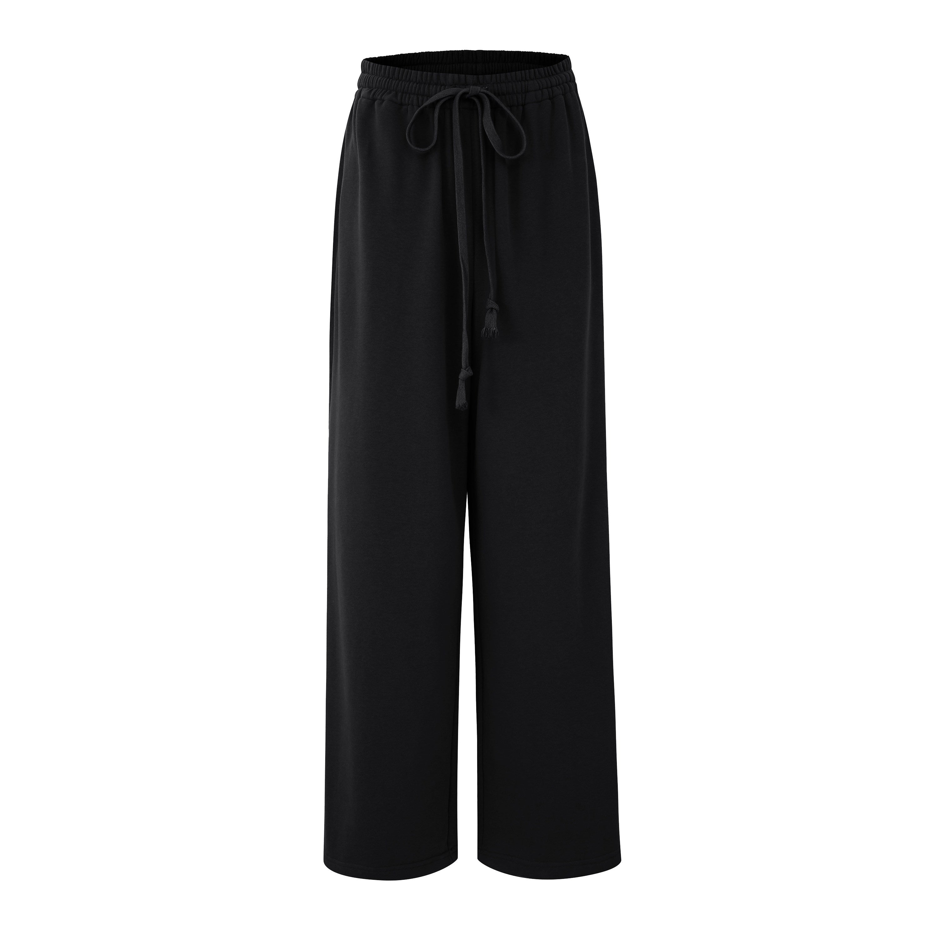 Fanptntox_Black_Relaxed_Loose_Wide_Leg_Low_Rise_Street_Women's_Other_Fabric_Sweatpants_742429968010_MISSTT